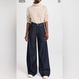rag & bone Sofie Wide-Leg Dark Indigo Jeans